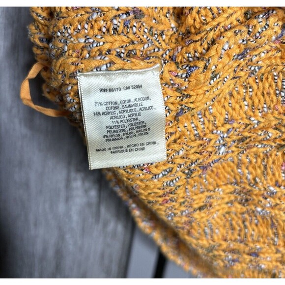 Anthropologie Knit Sweater Vest Mock Neck Yellow Multicolor Size XS - Picture 5 of 7